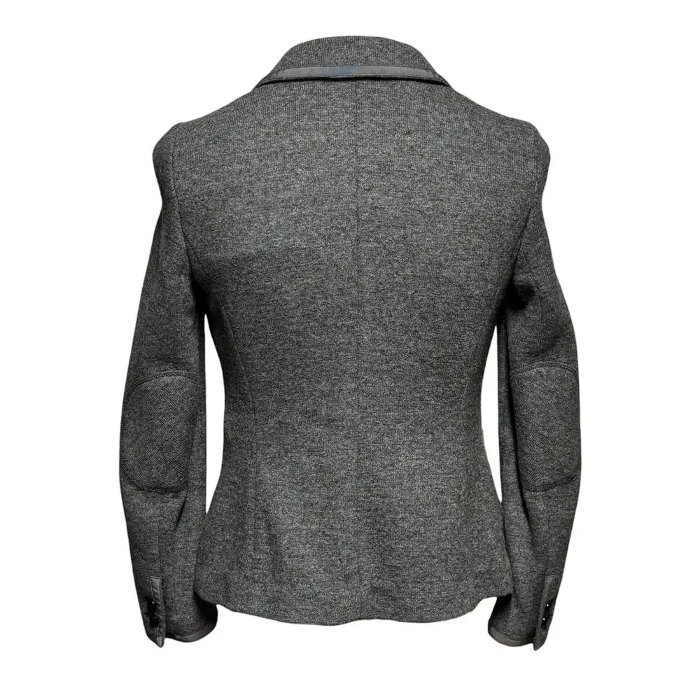 Banana Republic Italian Wool Blazer Jacket Gray 0